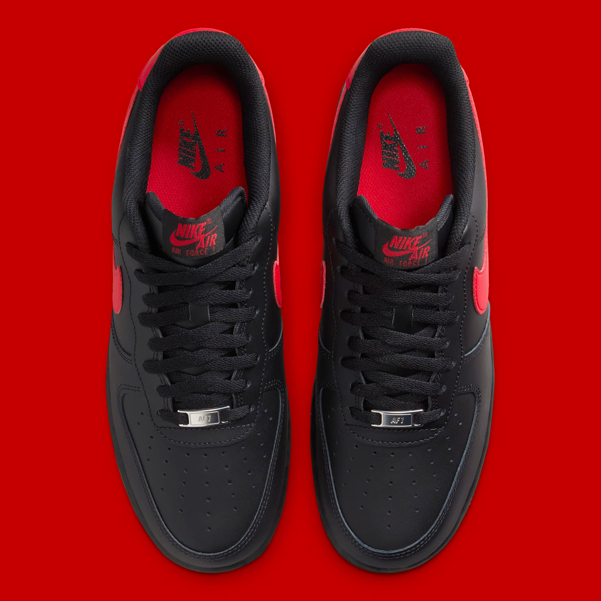 nike Shoes air force 1 low black red fj4146 002 5