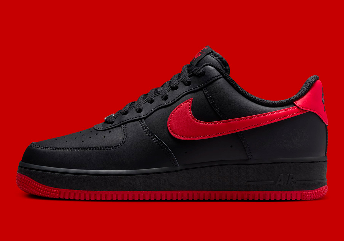 nike Shoes Air Force 1 Low Black Red Fj4146 002 8