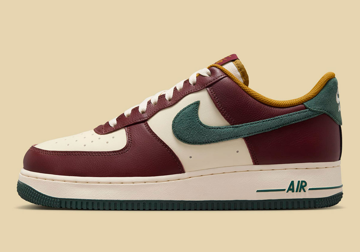 Nike Air Force 1 Low Coconut Milk Dark Team Red Bronzine Vintage Green Hq3612 113 8