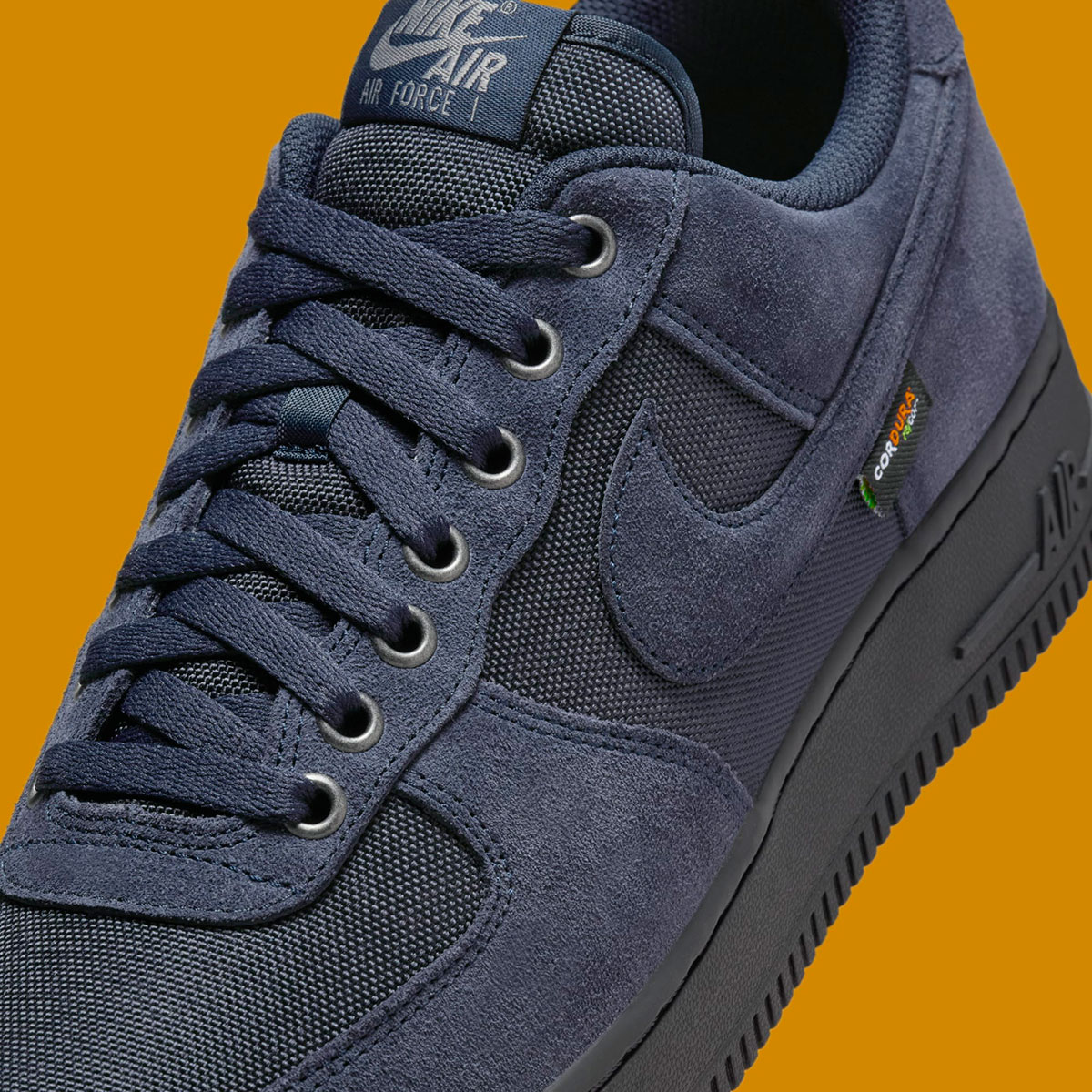 Nike Air Force 1 Low Cordura Dark Obsidian Black 2