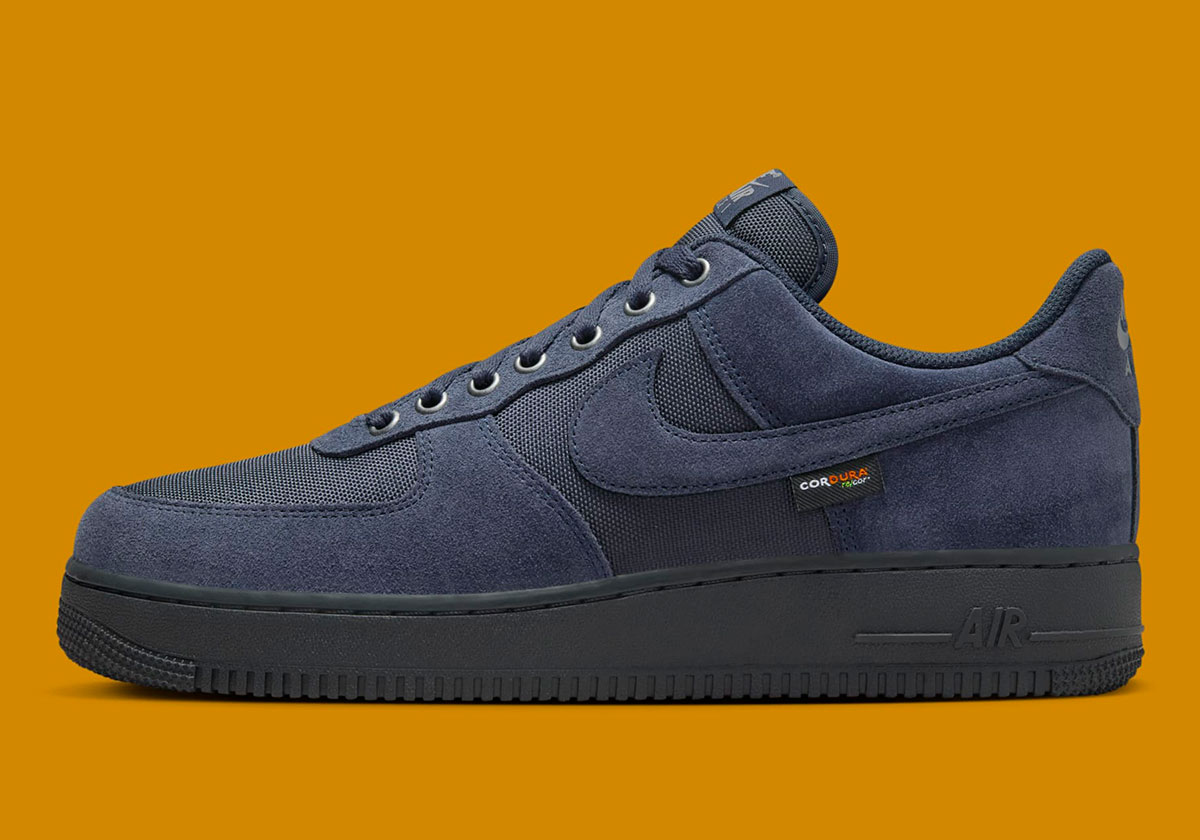 Nike Air Force 1 Low Cordura Dark Obsidian Black 8