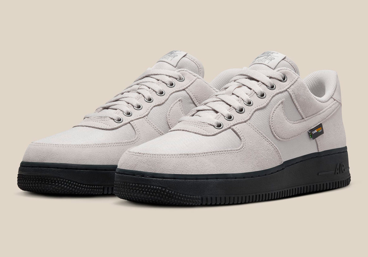 Nike Air Force 1 Low Cordura Light Iron Ore Black Smoke Grey 1