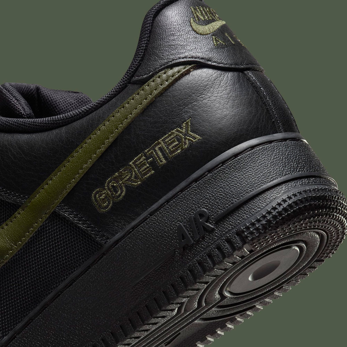 Nike Air Force 1 Low Gore Tex Black Sequoia 4