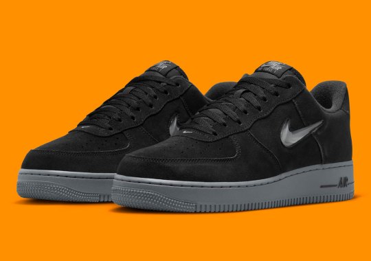 The Nike Air Force 1 Jewel Goes Stealth In Black Suede