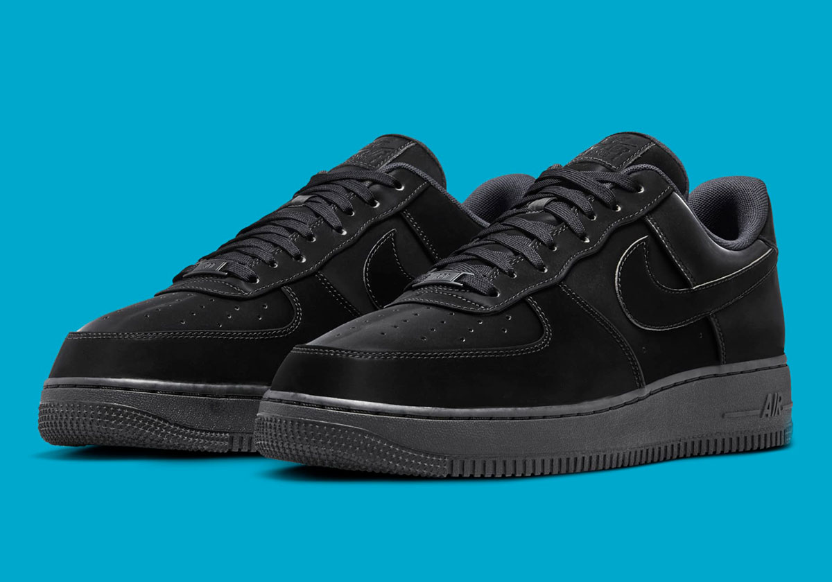 Air force 1 premium black on sale