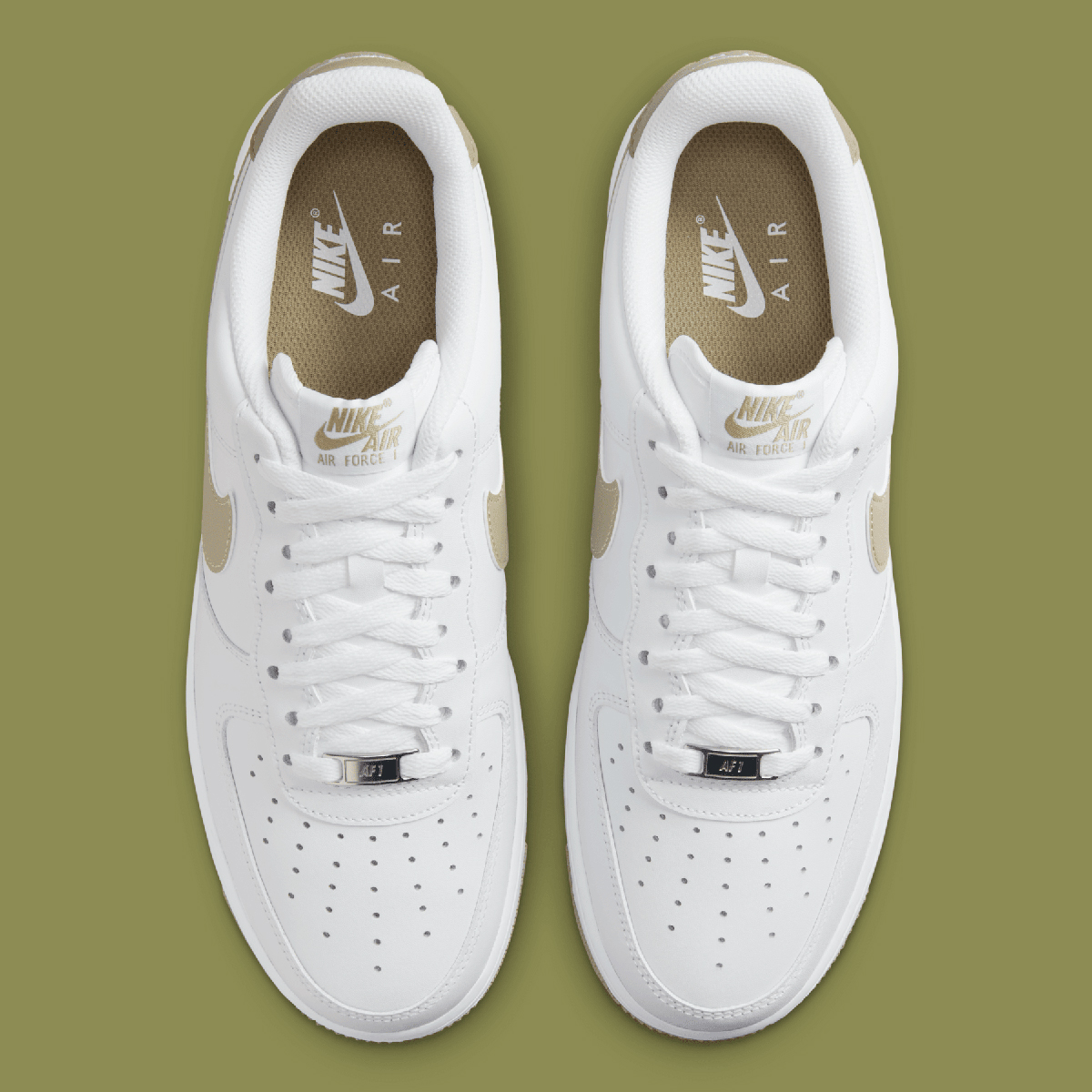 Nike Air Force 1 Low White Neutral Olive Fj4146 110 5