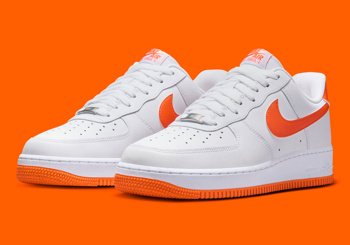 Nike air force 1 white orange black best sale