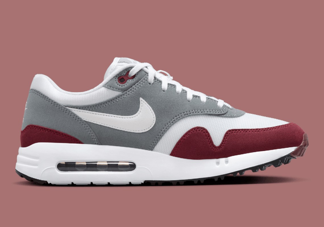 Men’s size 9-Nike Air Max 1 \'86 OG G White Burgundy Men\'s Golf Shoes DV1403-600 Nike Air Max 1 Golf  main image 4