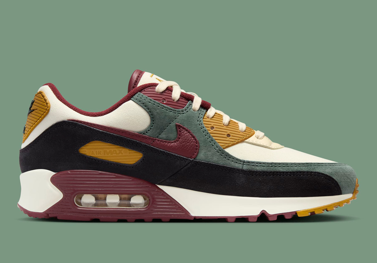 Nike Air Max 90 Coconut Milk Dark Team Red Bronzine Vintage Green 1