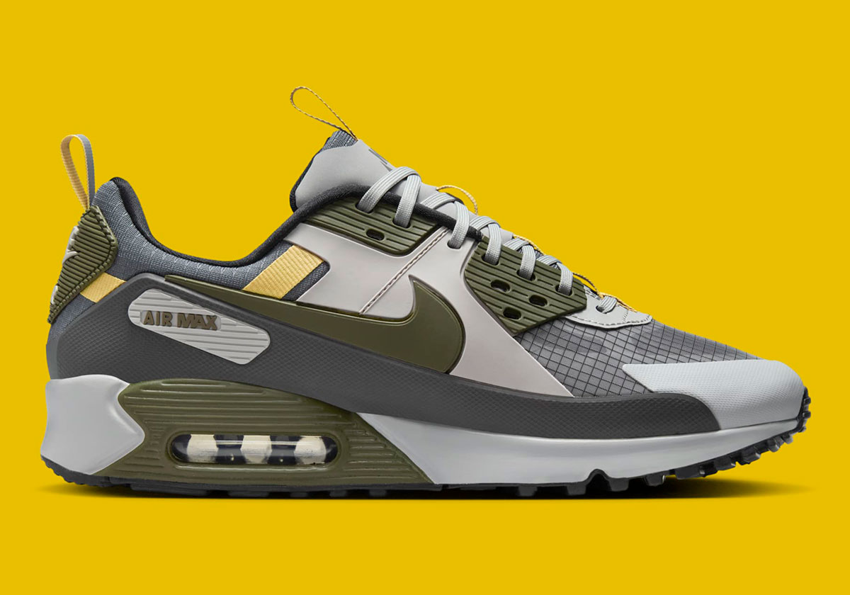 nike Mark Air Max 90 drift grey cargo khaki yellow FB2877 003 1