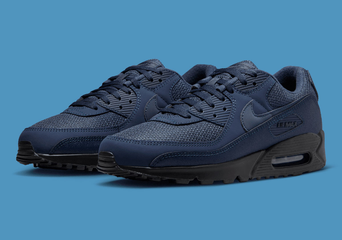 nike air max 90 midnight navy black 4