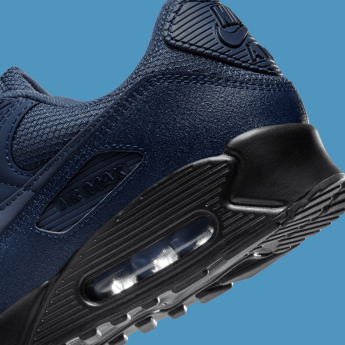 nike air max 90 midnight navy black 6