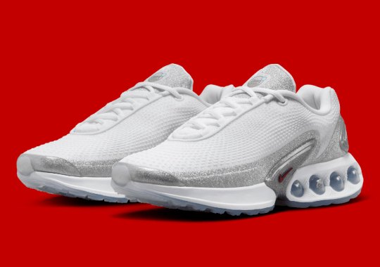 This Icy Nike Air Max Dn For Women Features Textured Mudguards In Silver