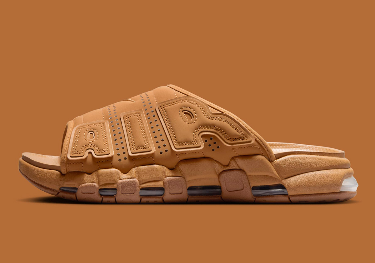 Nike Air More Uptempo Slides Wheat Flax Fz3116 200 5