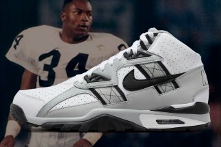 Bo Jackson’s Nike Air Trainer SC High Wears Raiders Away Colors