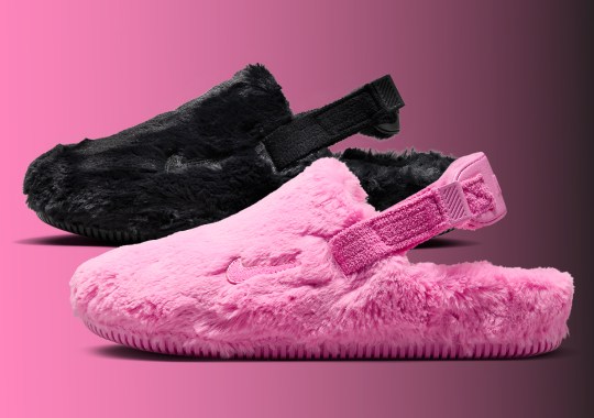 Keep Cozy This Winter In The Furry Nike Calm Mule