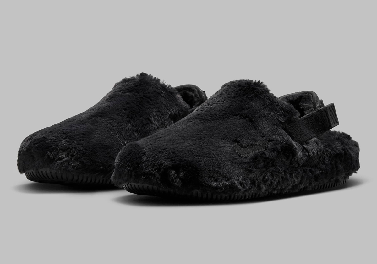 Nike fur slippers best sale