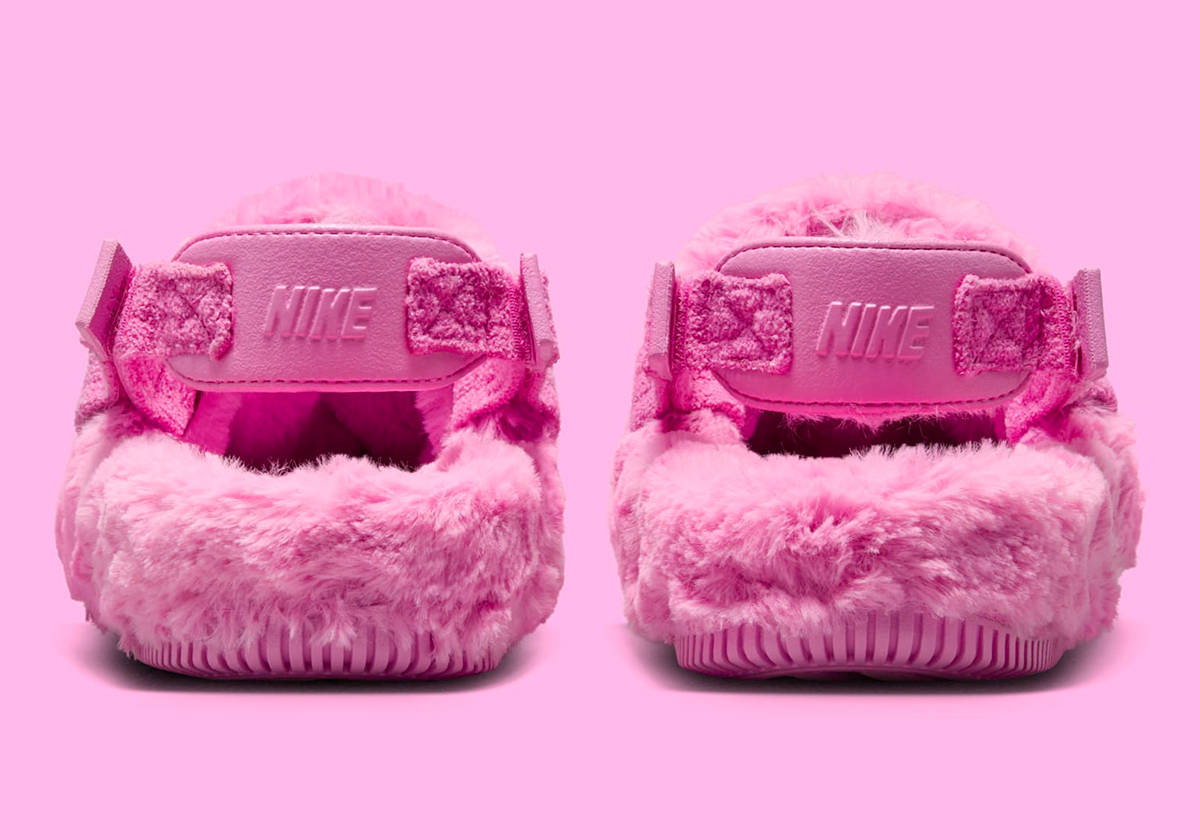 Nike Calm Mule Furry Pink 1