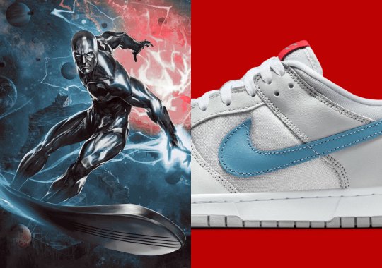 The Nike Dunk Low “Silver Surfer” Emerges As Marvel MCU Energy Rises