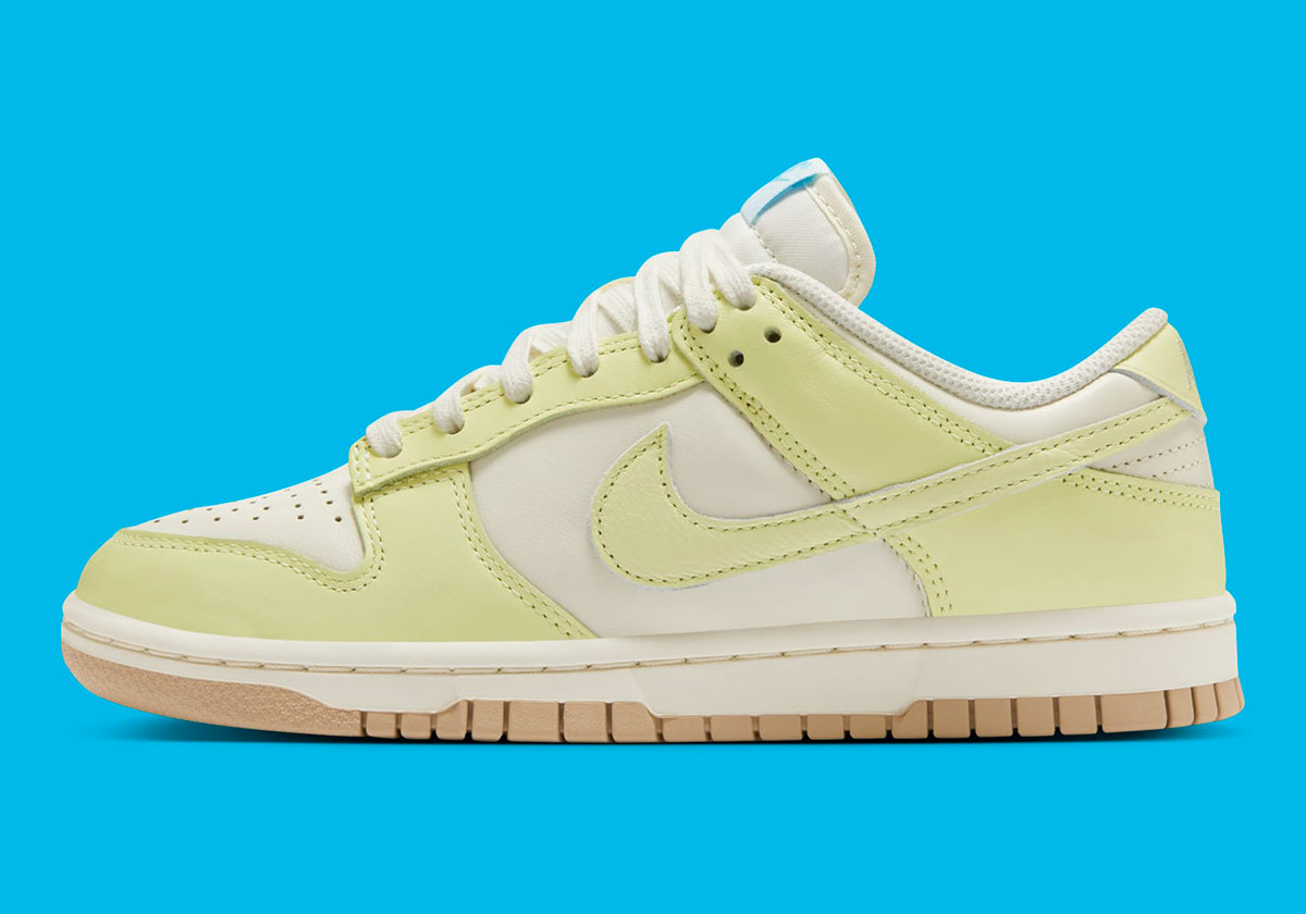 nike Wmns dunk low womens light lime coconut milk hemp 1