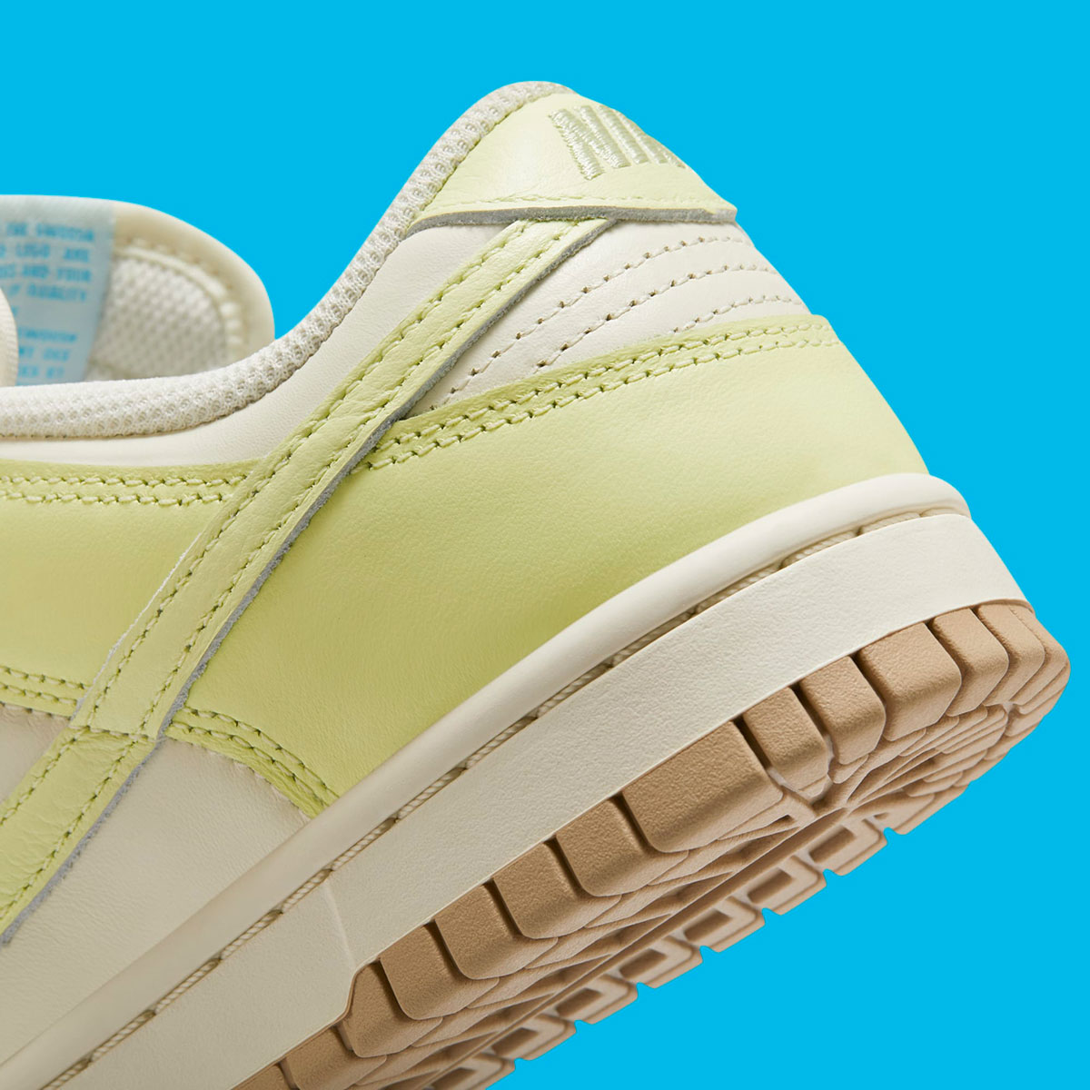 nike Wmns dunk low womens light lime coconut milk hemp 4