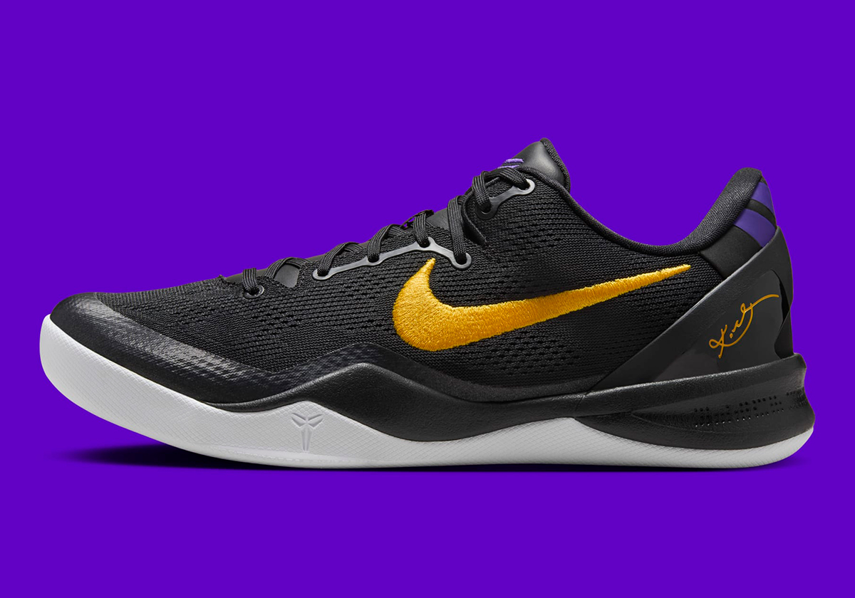 Nike Kobe 8 Protro Tb Black Purple University Gold Hf9550 001 1