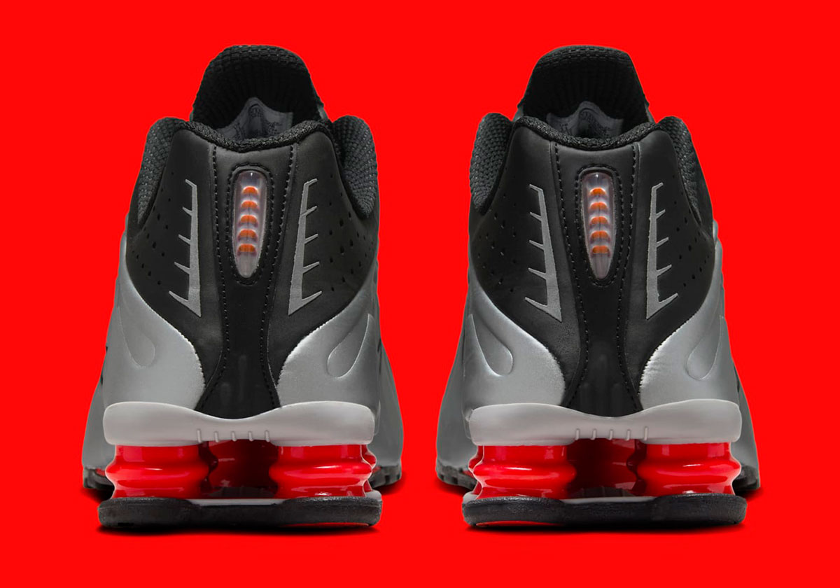 Nike Shox R4 Black Metallic Silver Max Orange Bv1111 008 Release Date 3