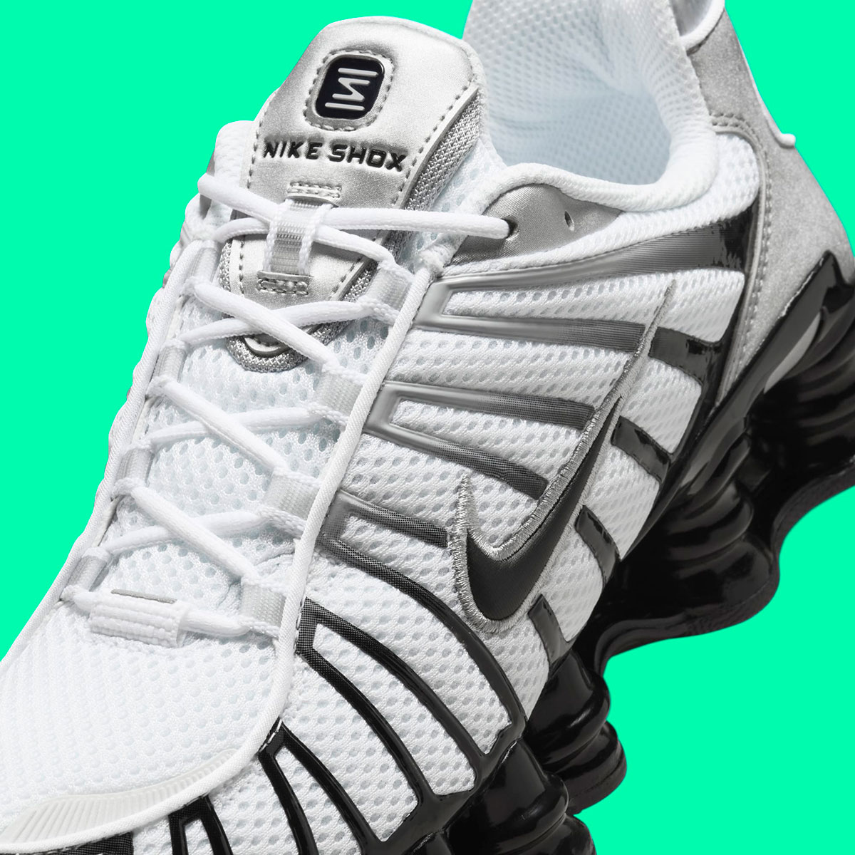 Nike Shox Tl Metallic Silver White Wolf Grey Black Hq4049 001 3