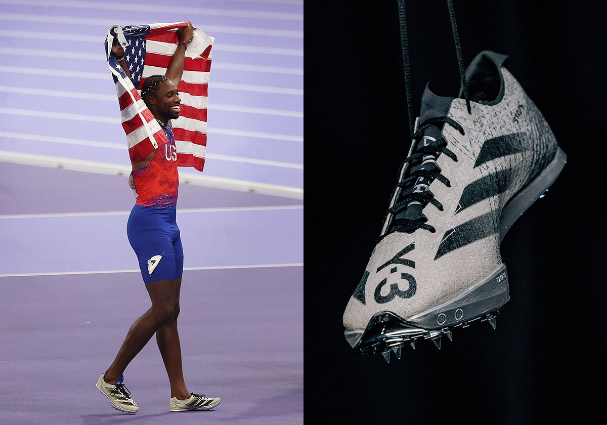 noah lyles adidas adizero y3 spikes