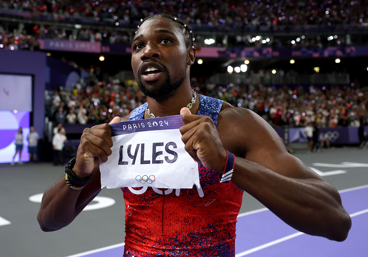 noah lyles adidas y3 spikes paris olympics 3