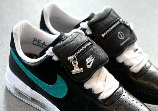 The PEACEMINUSONE x Nike Air Force 1 Debuts Stow Pockets On The Tongue