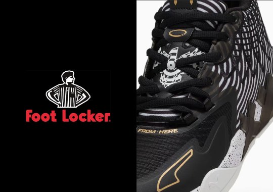 Foot Locker Celebrates 50th Anniversary With A PUMA MB.01 In Referee Stripes