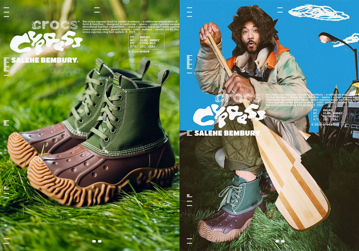 Salehe Bembury's Crocs Cypress Duck Boot Releases On December 12th