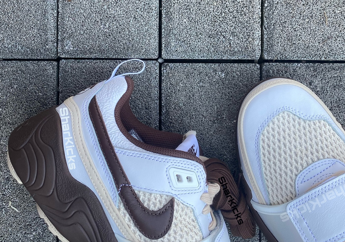 Travis Scott Nike Zoom Field Jaxx White Light Chocolate Hq3073 100 8