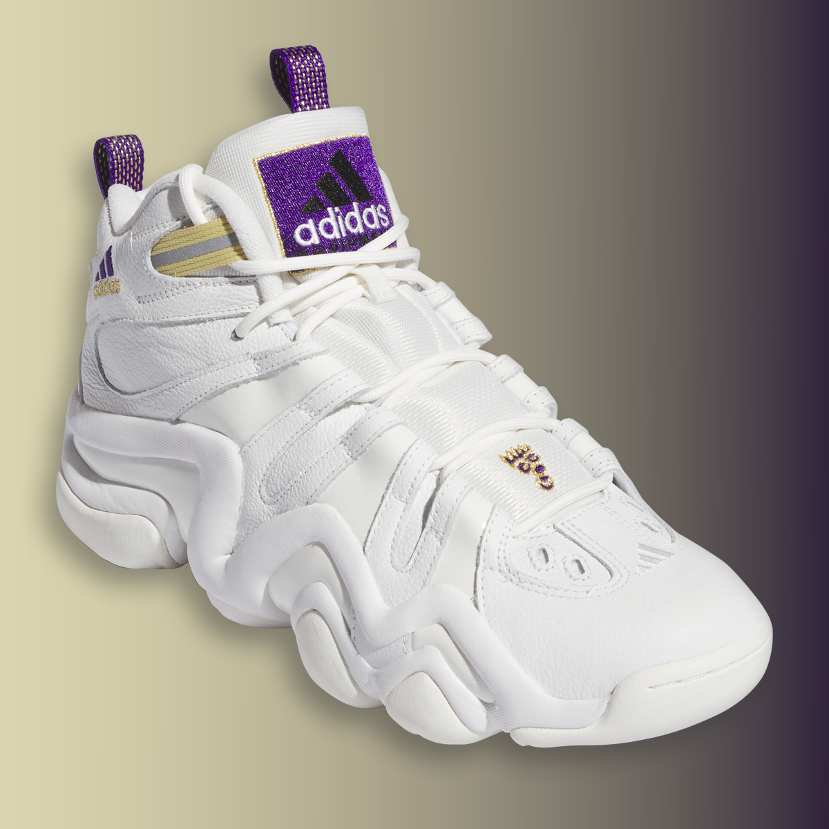 Adidas Crazy 8 Core White Off White Collegiate Purple If4523 1