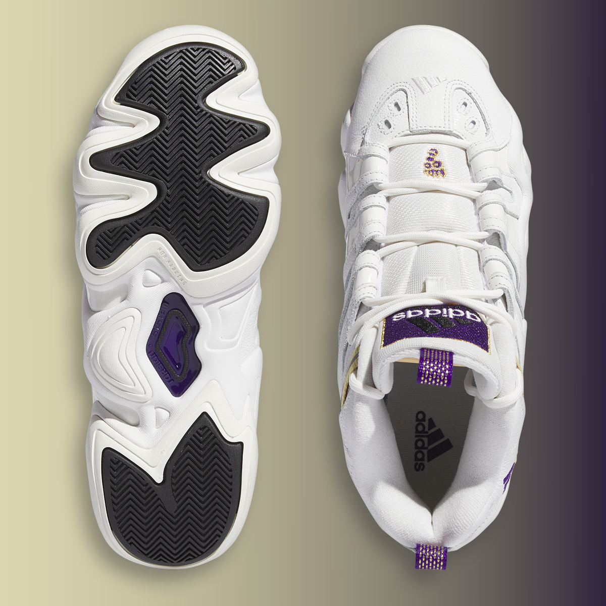 Adidas Crazy 8 Core White Off White Collegiate Purple If4523 3