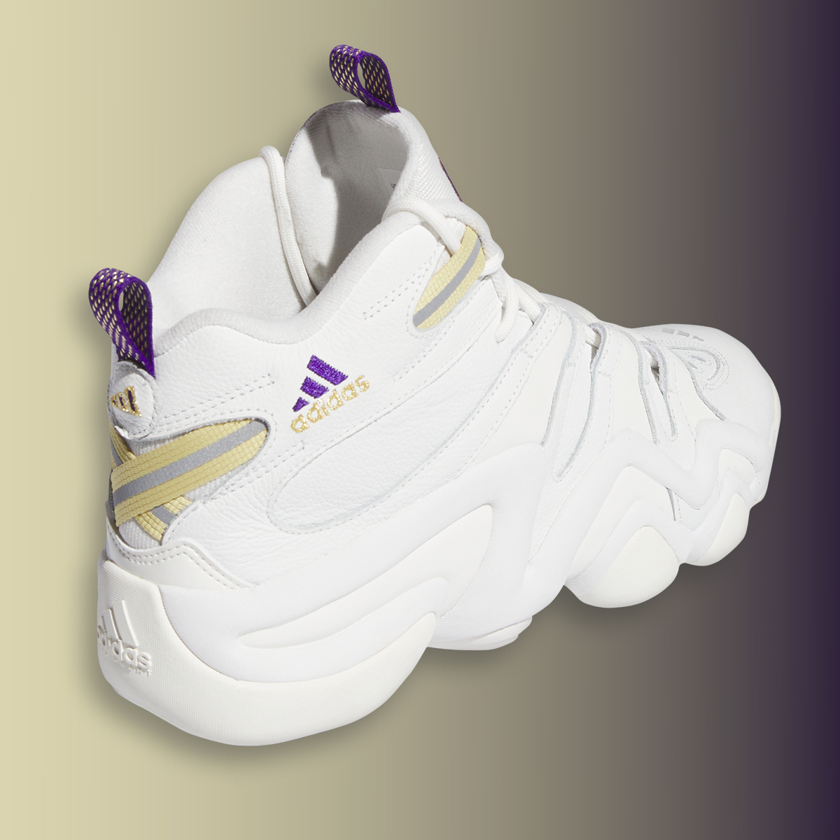 Adidas Crazy 8 Core White Off White Collegiate Purple If4523 4