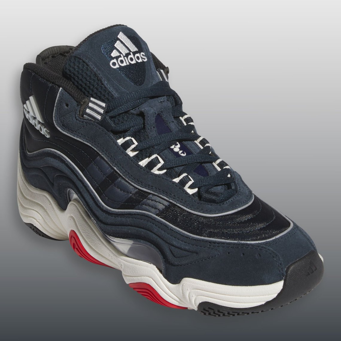 NEW adidas Crazy 98 Basketball Shoes Men\'s IF2100 Aurora Ink/Off White/Red adidas Crazy 98 Basketball Shoes Men main image 3