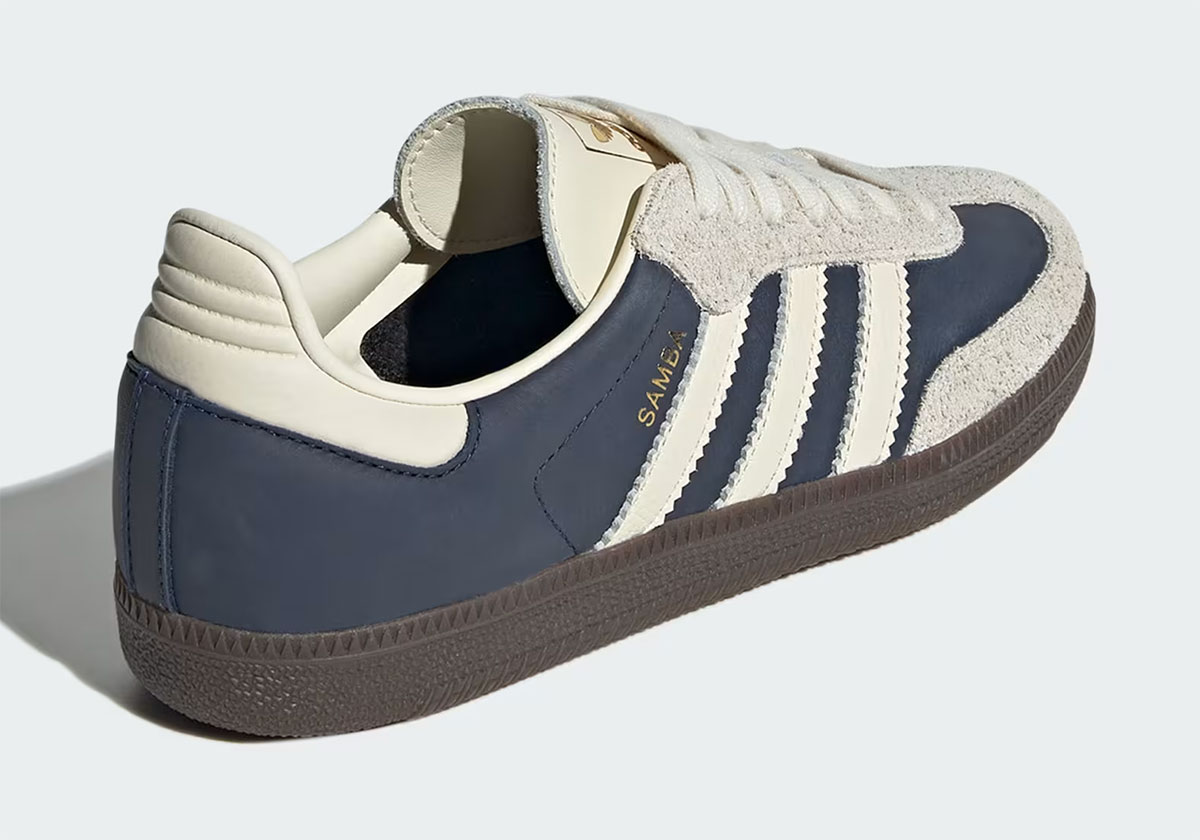 Adidas Samba Night Indigo Cream White Gold Metallic Ig1968 5