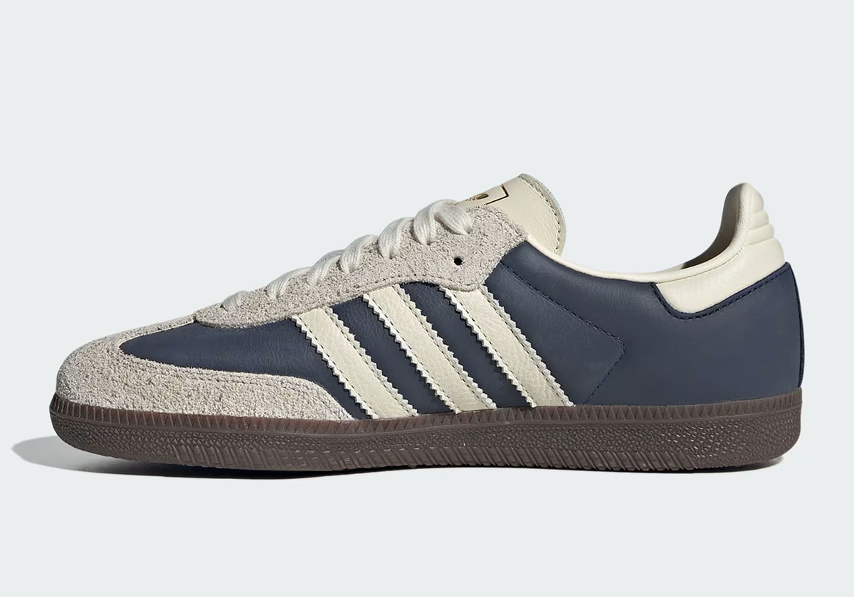 Adidas Samba Night Indigo Cream White Gold Metallic Ig1968 6