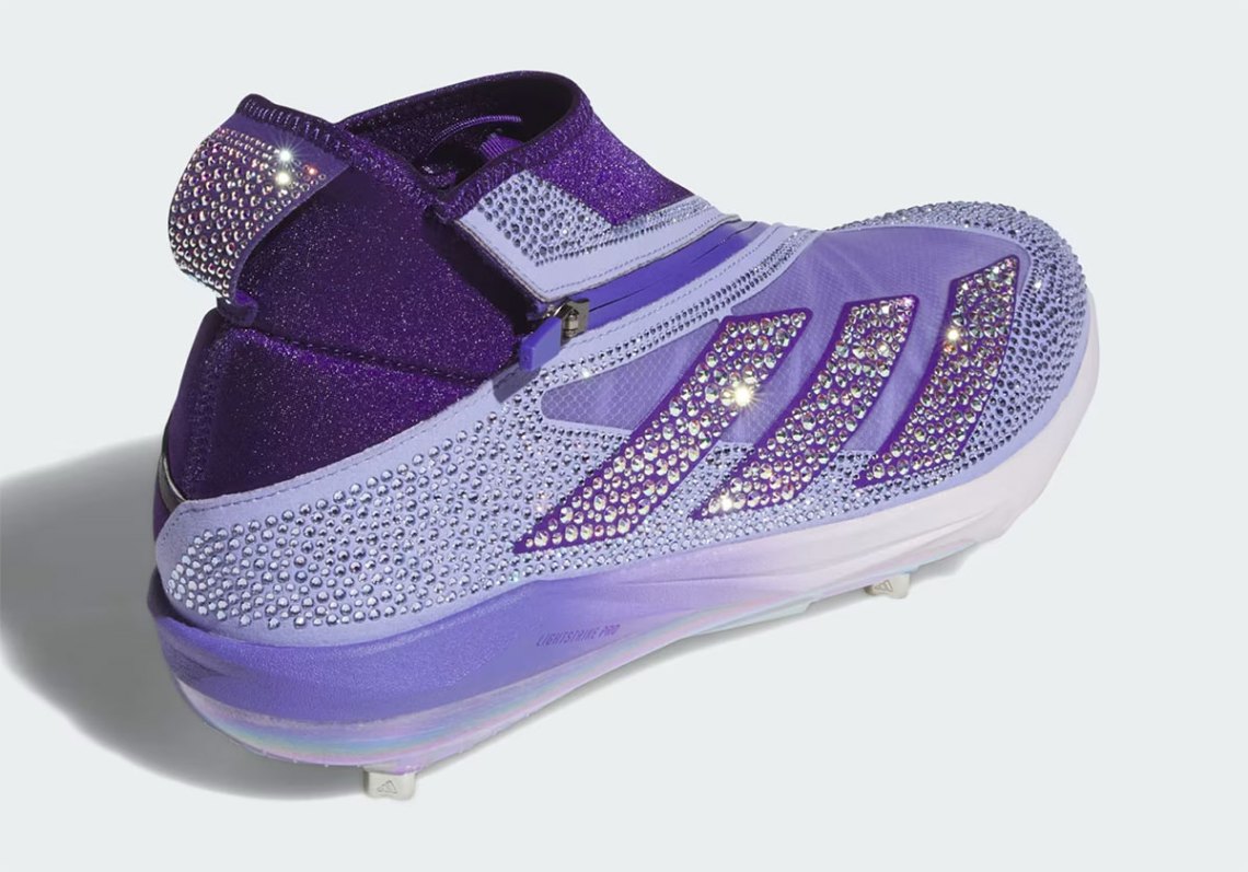 Adidas Swarovski x Adizero Impact+ Baseball Cleat Ice Lavender IH8154 Size 12.5 Buy Swarovski x adidas Adizero Impact+  main image 4
