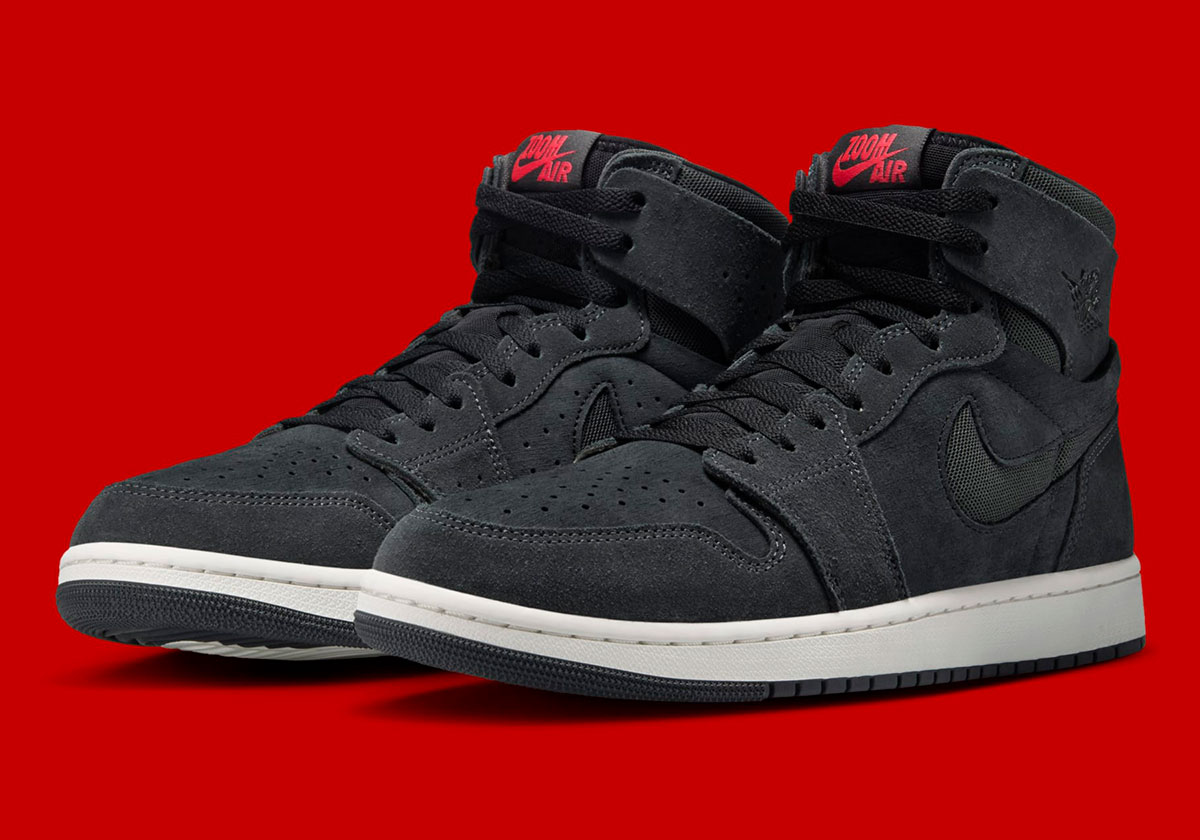 Air jordan 1 black with red swoosh online