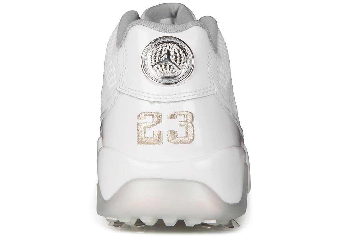 Air Jordan 9 Golf Tour Championship White Metallic Silver Wolf Grey Hm8373 100 1