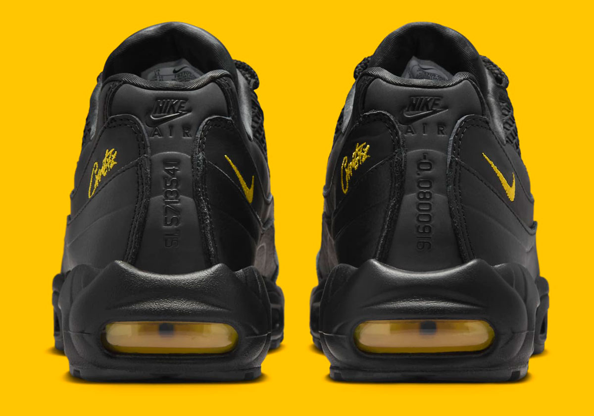 Corteiz Nike Air Max 95 Black Tour Yellow Fb2709 003 2