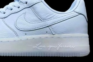 drake nike Stride air force 1 low white cobalt tint metallic silver CZ8065 101 2