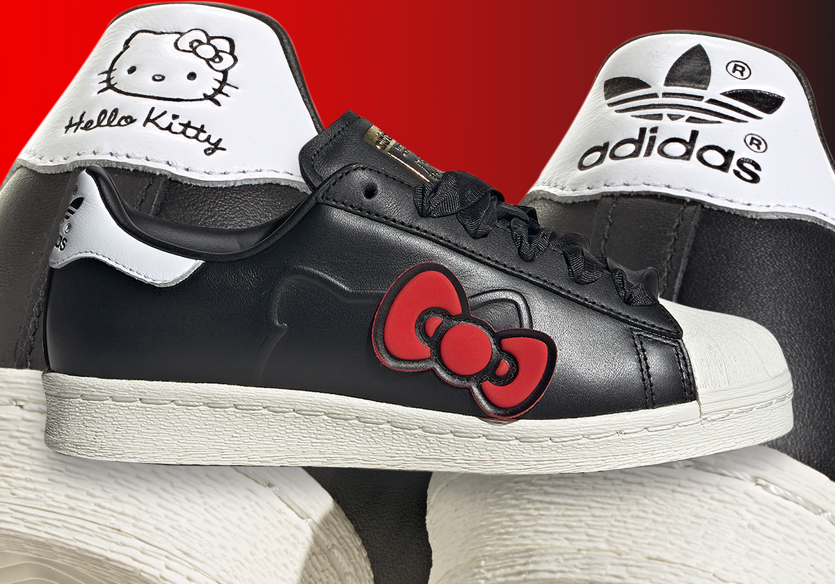 Hello Kitty’s Big Red Bow Replaces The Stripes On The adidas Superstar