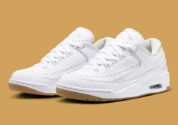 The jordan como 2/3 Cleans Up With A Classic White And Gum