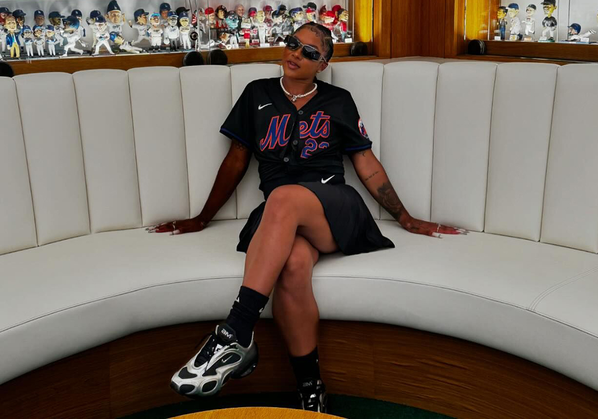 Jordan Chiles Debuts The Nike Air Max Muse To Throw Out First Pitch At Mets Game