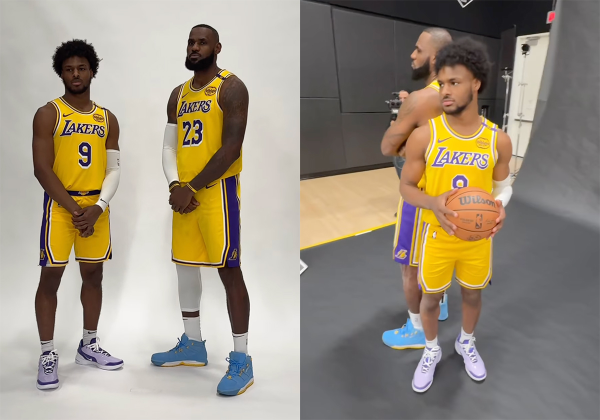 LeBron And Bronny James Hit Lakers Media Day With New Nike LeBrons