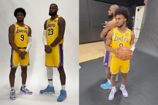 LeBron And Bronny James Hit Lakers Media Day With New Nike LeBrons